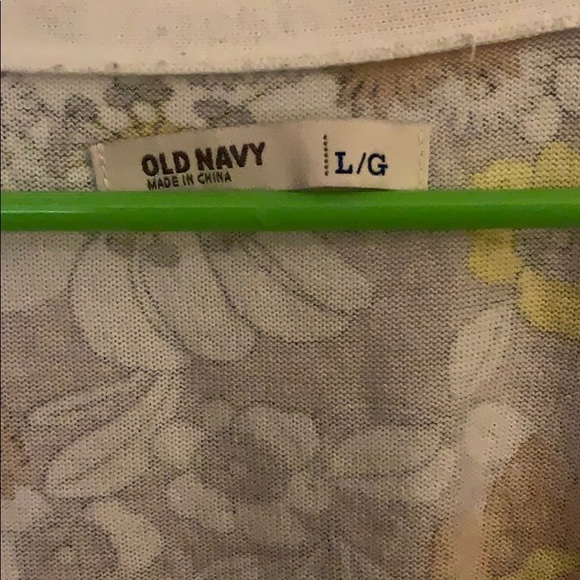 Beige and Yellow Floral Print Button Up Cardigan - Picture 3 of 4